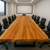 Live Edge Teak Conference Table