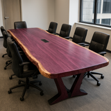Live Edge Purpleheart Conference Table