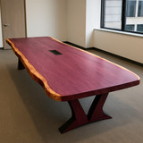 Live Edge Purpleheart Conference Table