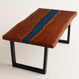 Live Edge River Sapele Dining Table