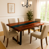 Live Edge River Mahogany Dining Table