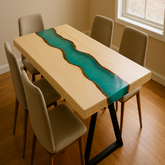 Live Edge Spruce Epoxy River Table
