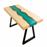 Live Edge Spruce Epoxy River Table