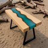 Live Edge Spruce Epoxy River Table