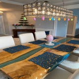 Live Edge Sycamore Epoxy River Table