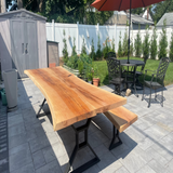 Live Edge Jointed Sycamore Dining Table