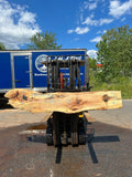 Live Edge Spalted Black Oak Slab 101"L x 15 1/2-19"W x 3"T