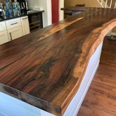 Live Edge Black Walnut Bar Top