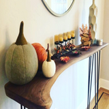 Live Edge Black Walnut Console Table