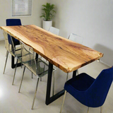 Live Edge Bookmatch Sycamore Dining Table