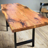 Live Edge White Oak Jointed Dining Table