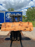 Live Edge White Oak Slab 88"L x23-27"Wx2 1/2"T