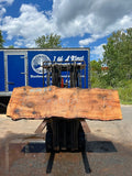 Live Edge White Oak Slab 87 1/2"L x25-27"Wx3"T