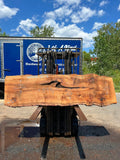Live Edge White Oak Slab 89 1/2"L x25-26"Wx2 1/2"T