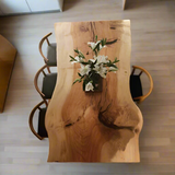 Live Edge Beech Single Slab Dining Table