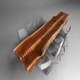 Live Edge Black Walnut Conference Table