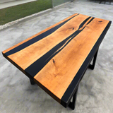 Live Edge Cherry Epoxy River Table