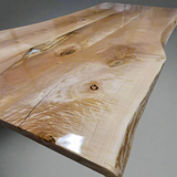 Live Edge Jointed Hickory Dining Table