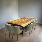 Live Edge Jointed Acacia Dining Table