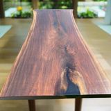 Live Edge Single Slab Black Walnut Table