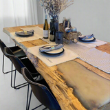 Live Edge Maple Epoxy River Table