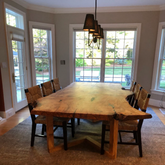 Live Edge Maple Single Slab Dining Table