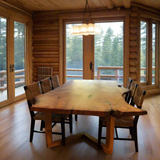 Live Edge Maple Single Slab Dining Table