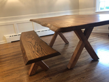 Live Edge Red Oak Bench