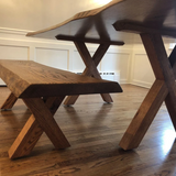 Live Edge Red Oak Bench