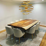 Live Edge Jointed Acacia Dining Table