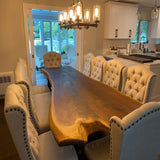 Live Edge Single Slab Black Walnut Table