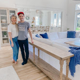 Ali Manno’s Inspo- Maple Farmhouse Console Table