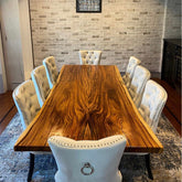 Live Edge Bookmatch Acacia Dining Table