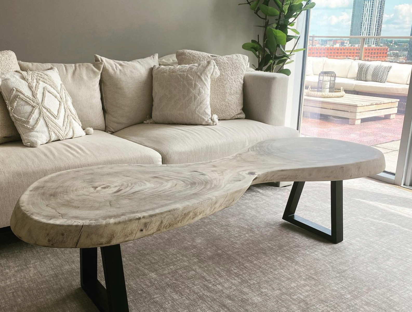 Handcrafted Rustic & Modern Live Edge Living Room Furniture – 1 of A ...