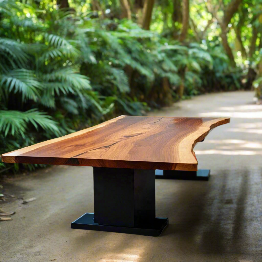 Live Edge Hickory Conference Table
