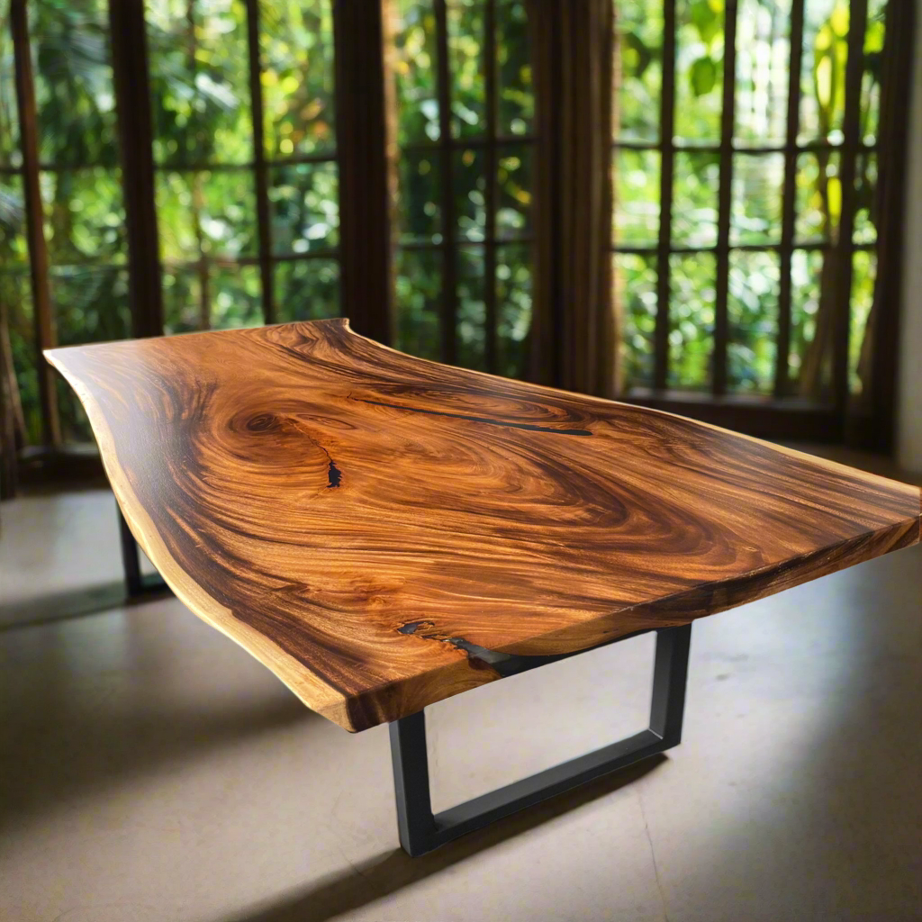 Live Edge Acacia Single Slab Table
