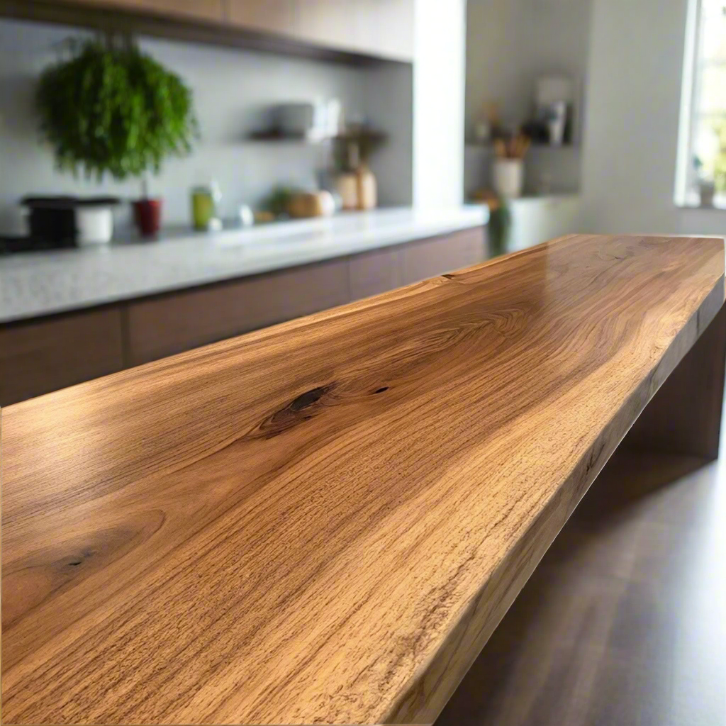 Live Edge Hickory Countertop