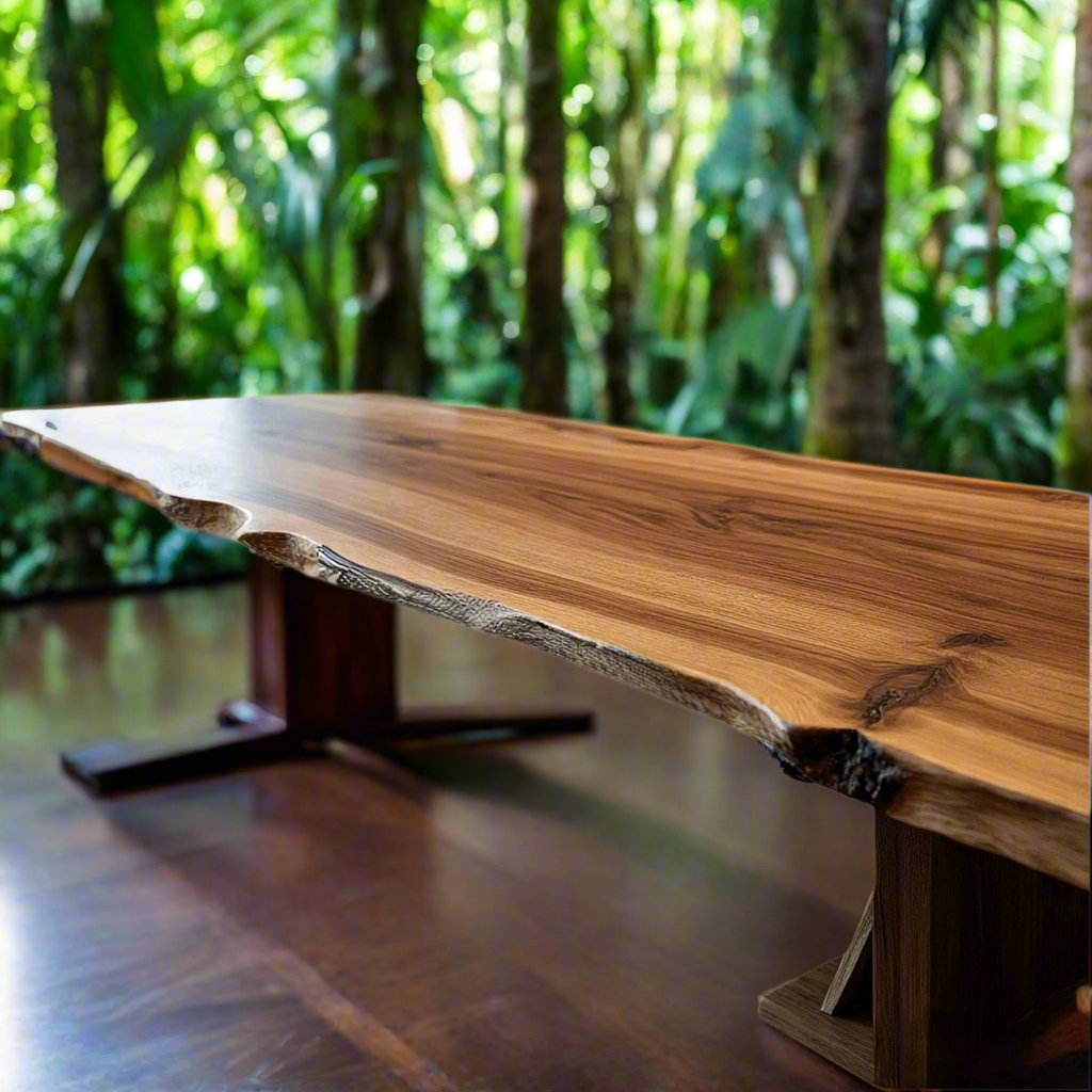 Live Edge Hickory Conference Table