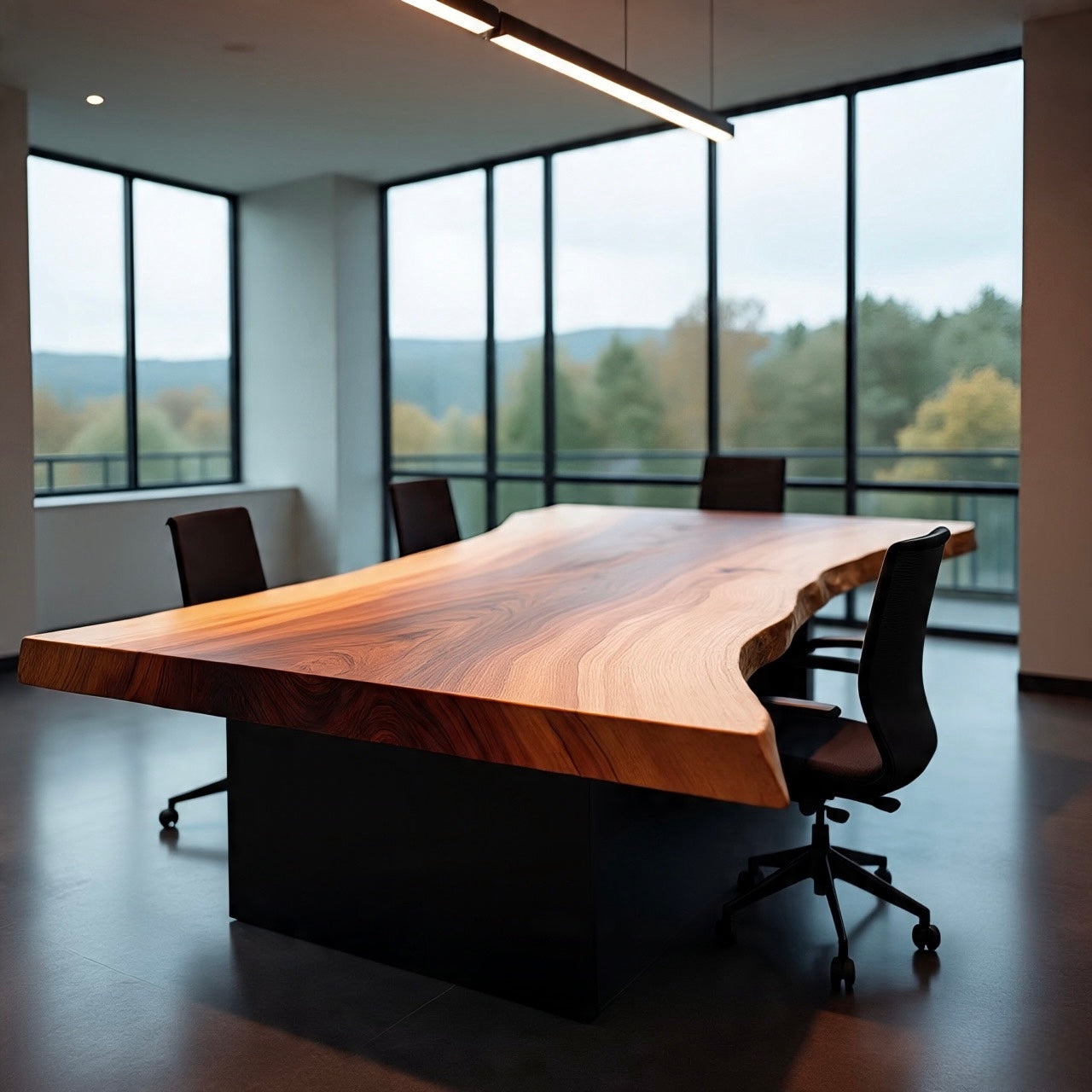 Live Edge Copper Beech Conference Table