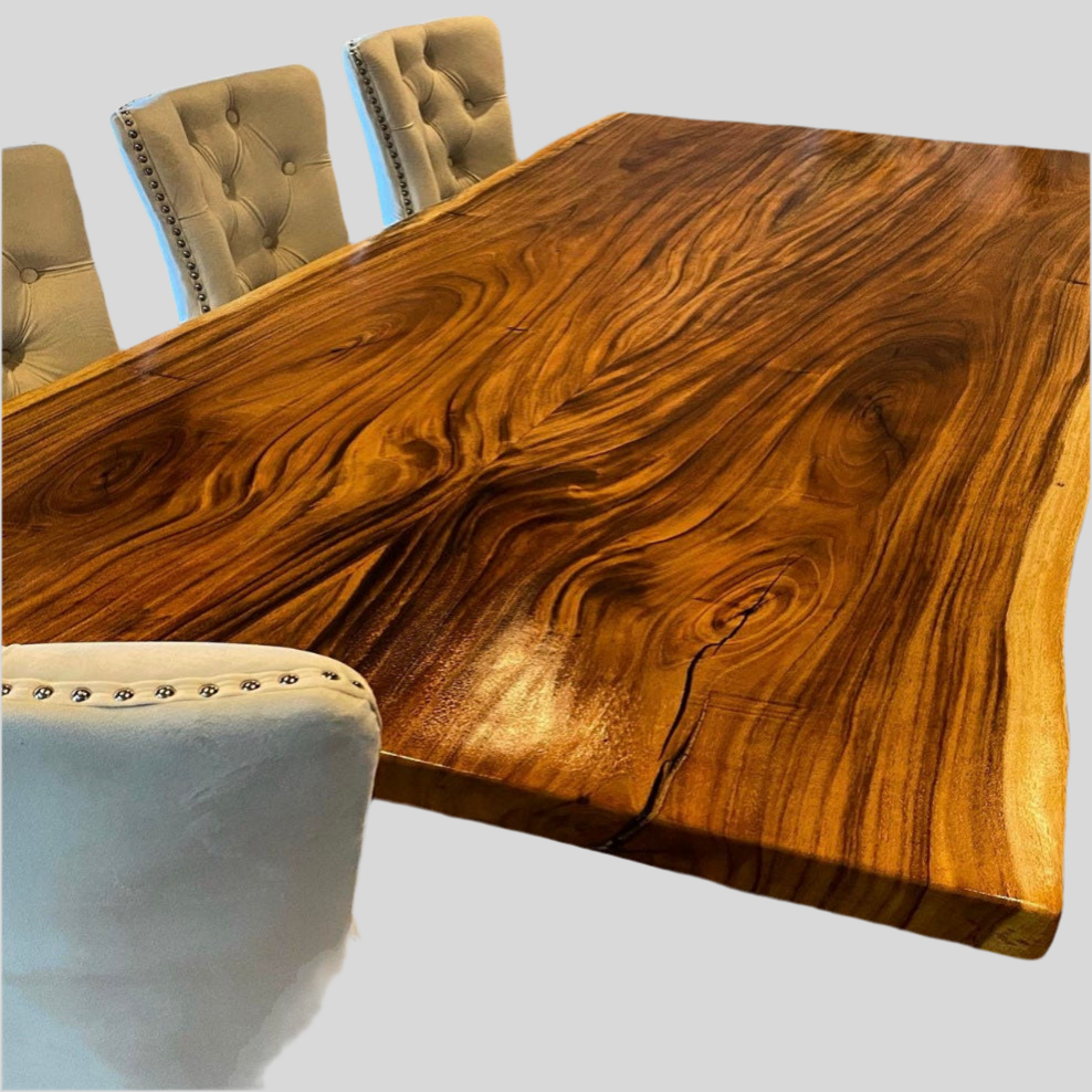 Live Edge Bookmatch Acacia Dining Table