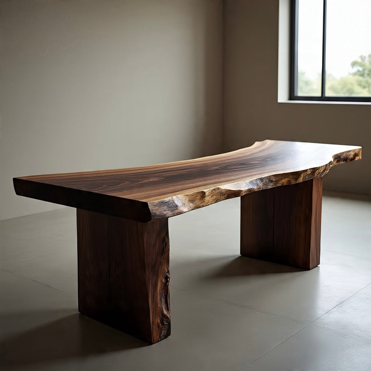 Live Edge Black Walnut Desk