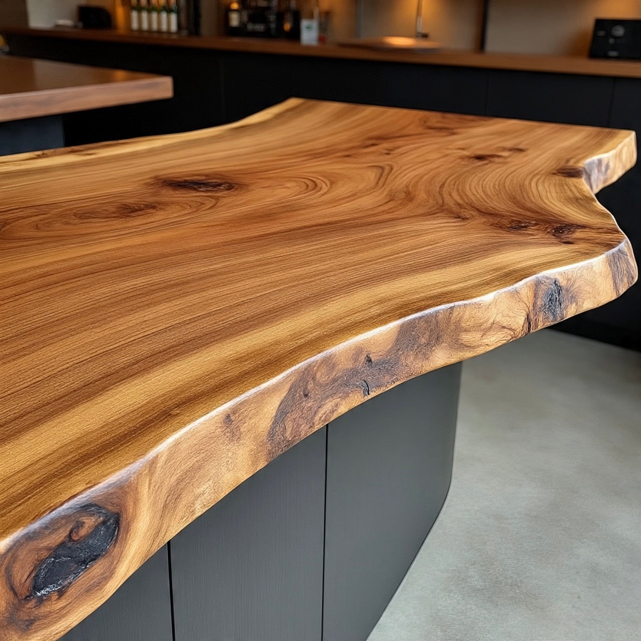 Live Edge Parota Bar Top
