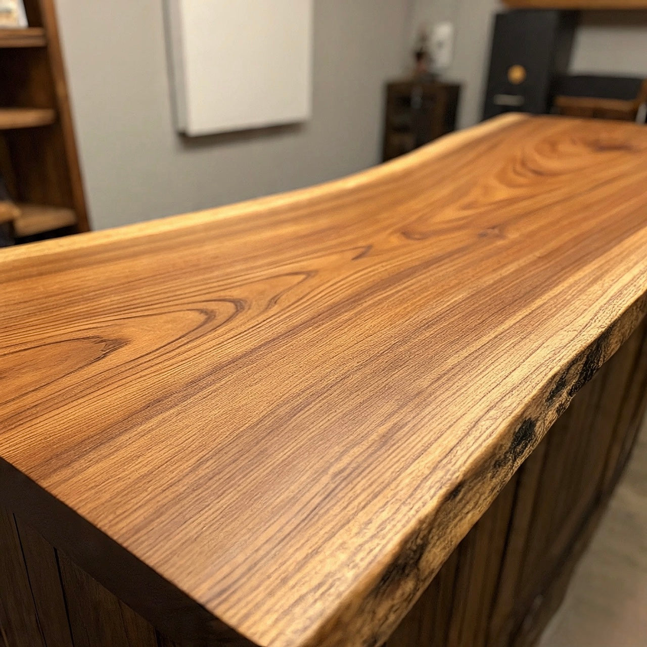 Live Edge Oak Bar Top