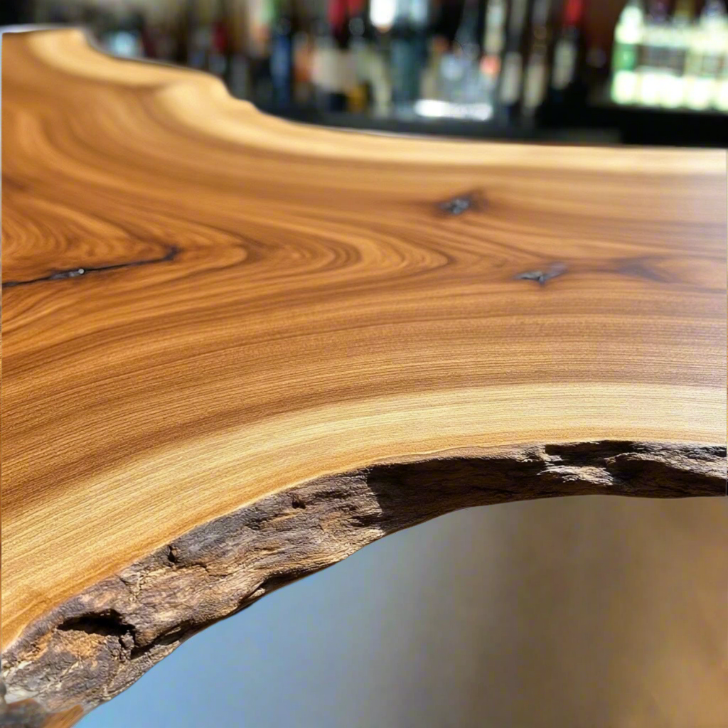 Live Edge Oak Bar Top