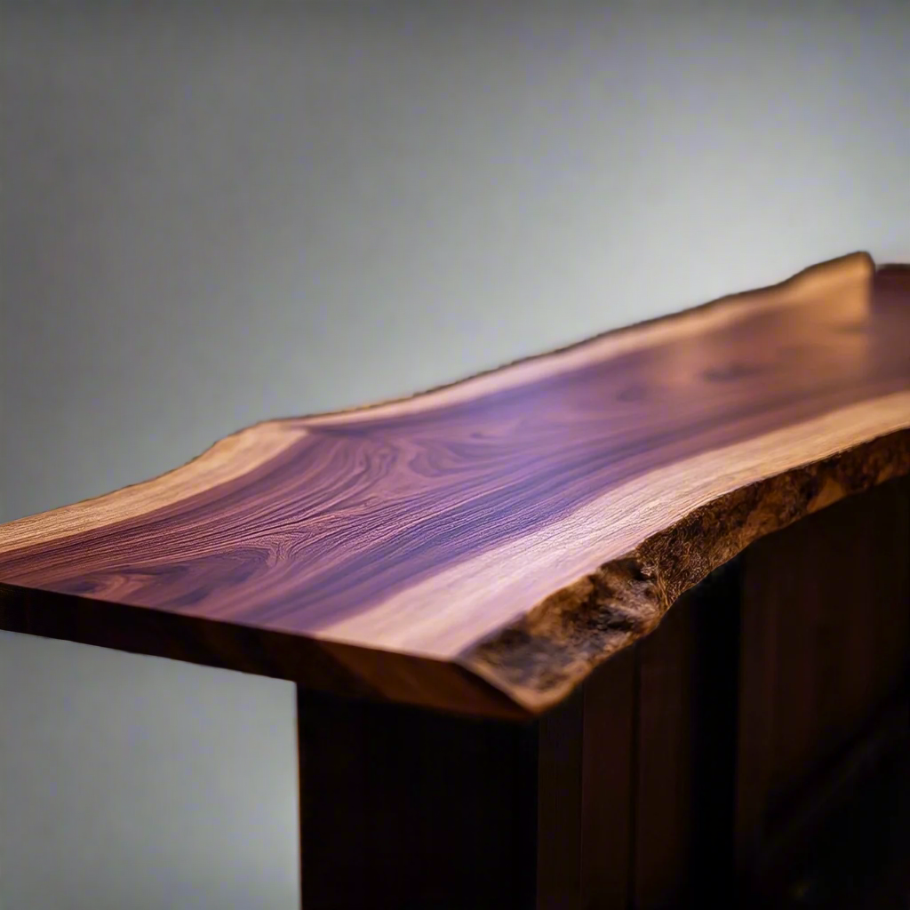 Live Edge Purpleheart Bar Top