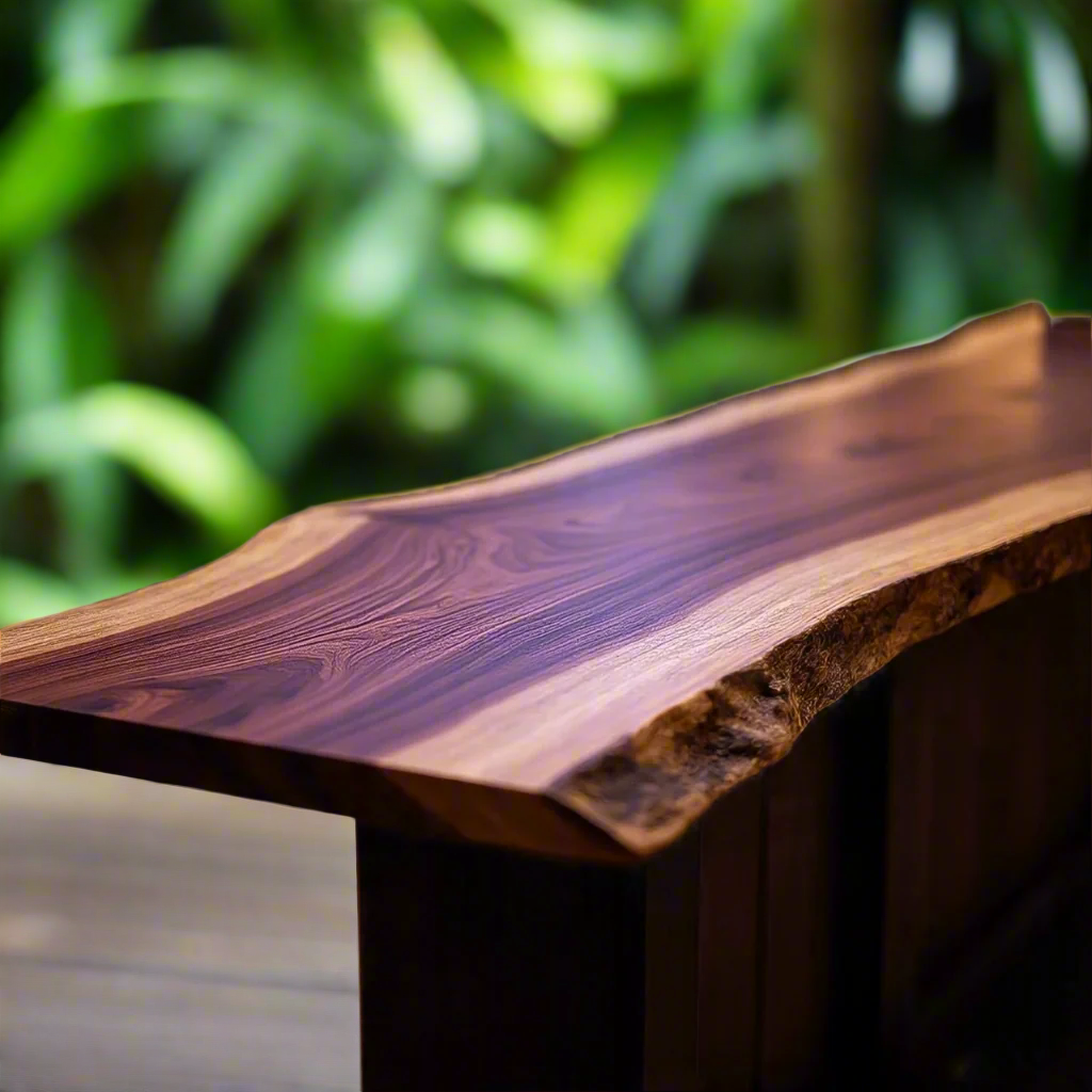 Live Edge Purpleheart Bar Top