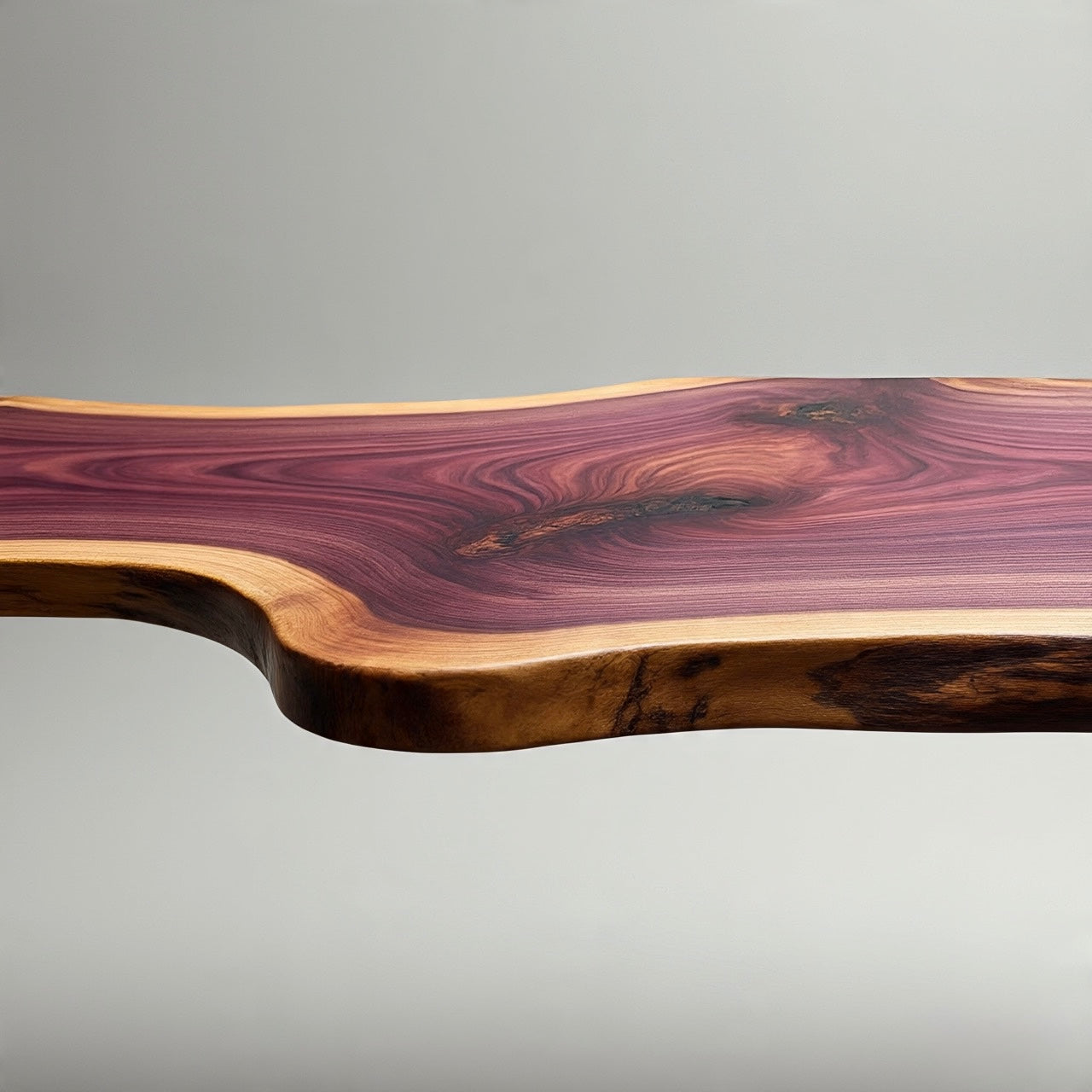 Live Edge Purpleheart Desk