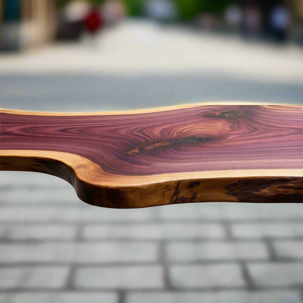 Live Edge Purpleheart Desk