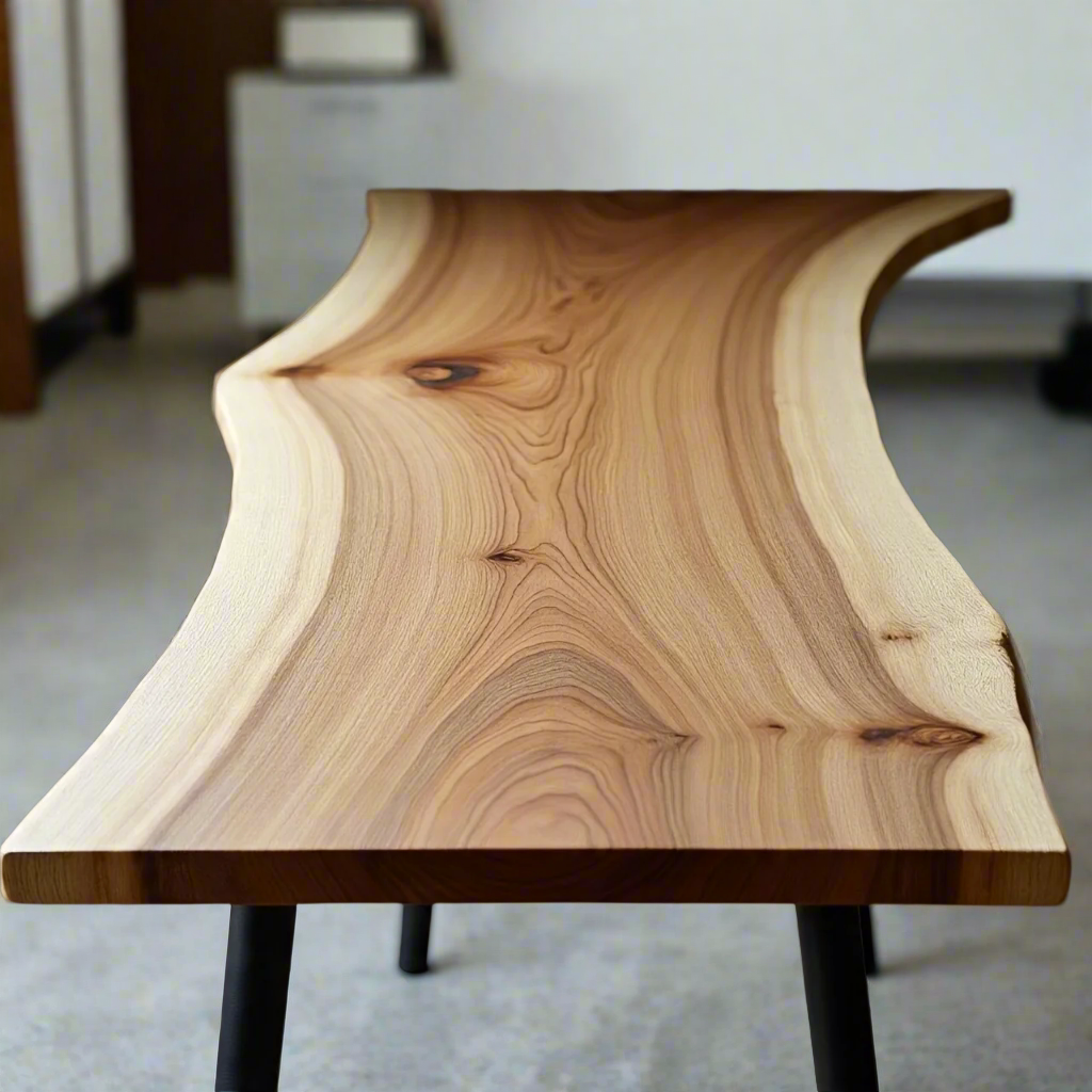 Live Edge White Oak Desk