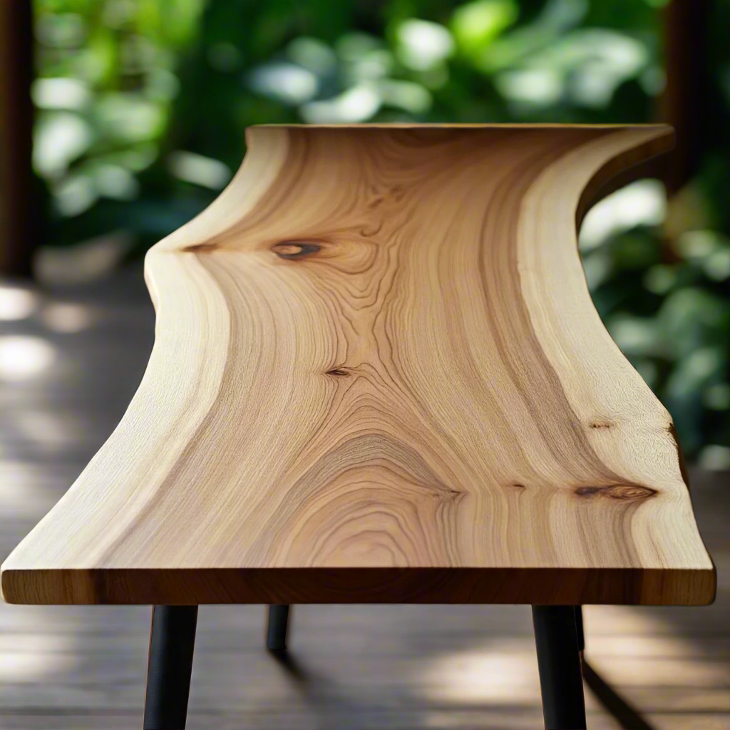 Live Edge White Oak Desk